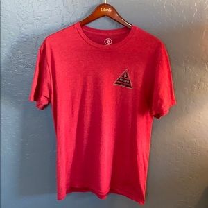 Men’s Red Volcom t-shirt.